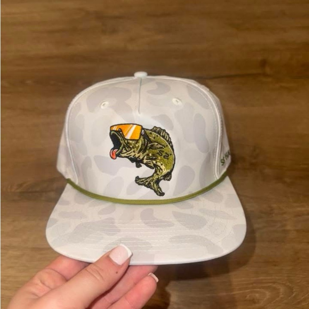 White Cap with Fish Design